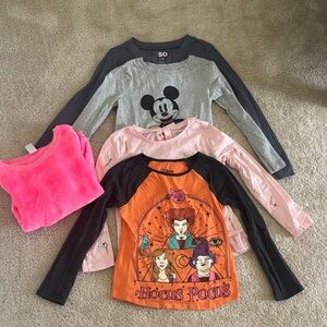 LOT Girls Long Sleeve Tops/Sweatshirt Size 7